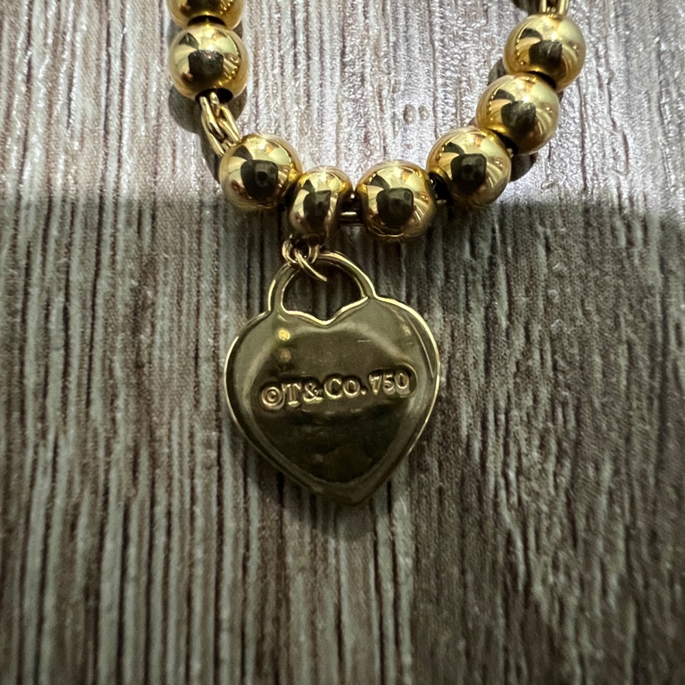 Tiffany & Co. RTT gold bead bracelet - Picture 6 of 10